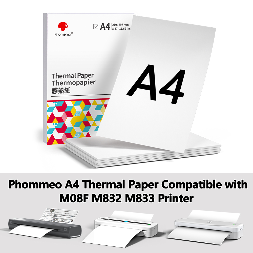 Commercial Label Printing Machine - Phomemo-Papel de impressora térmica portátil, secagem