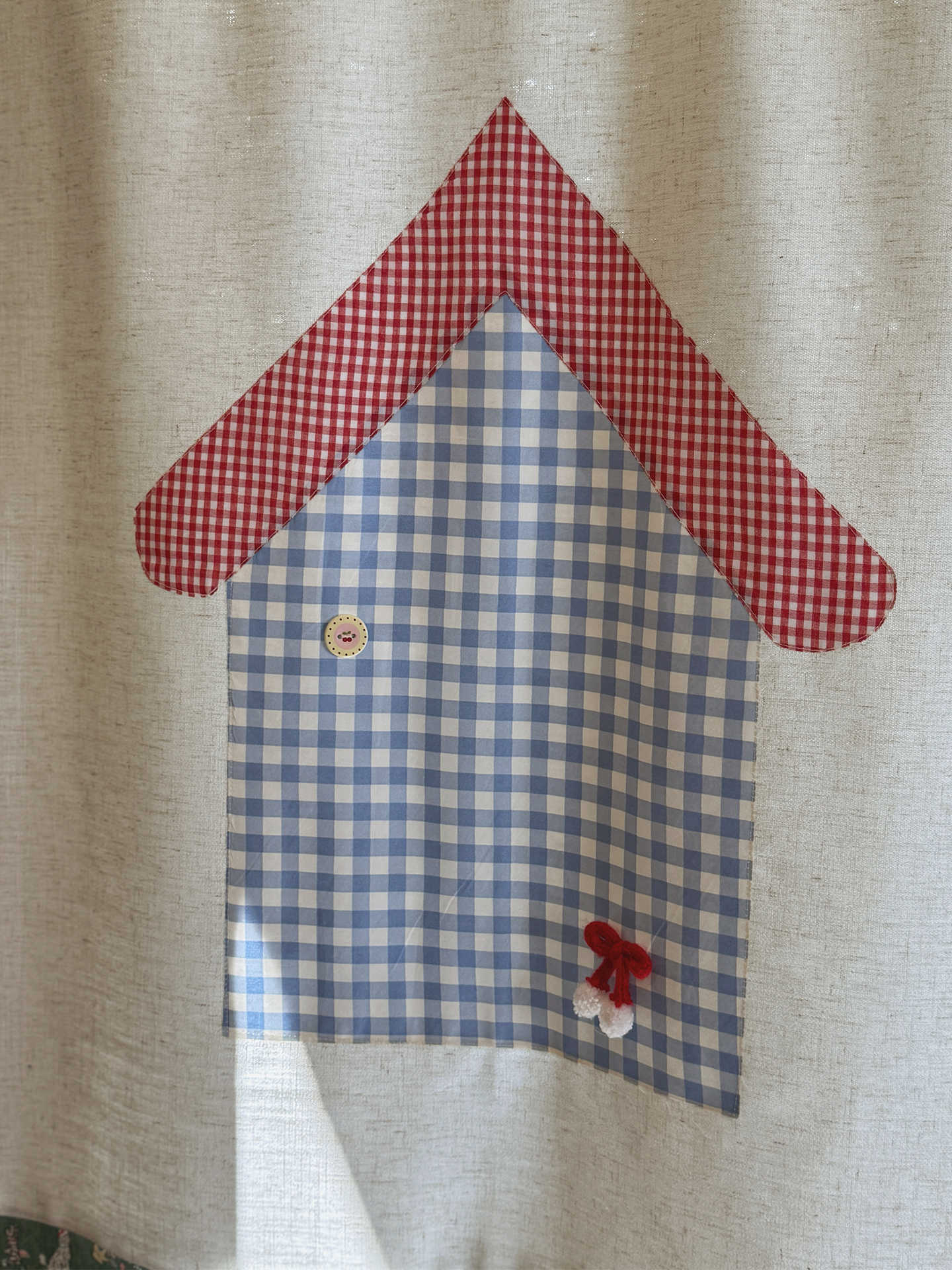 Commercial Printing House - Cortina de Porta Noren VIKAMA Gingham