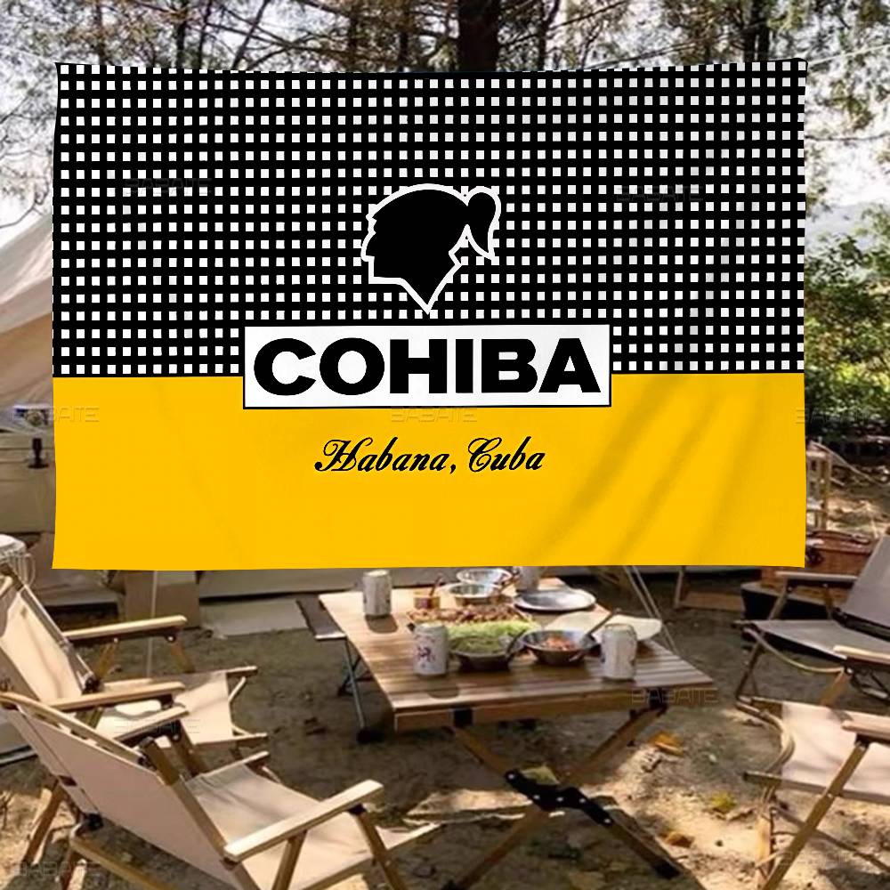 Commercial Printing Company - Bandeira Publicitária Comercial C-Cohibas com Impressão