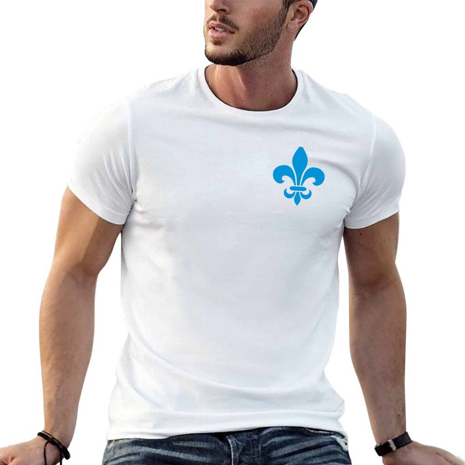 Printing Qc - Camiseta estilo moderno com flor de