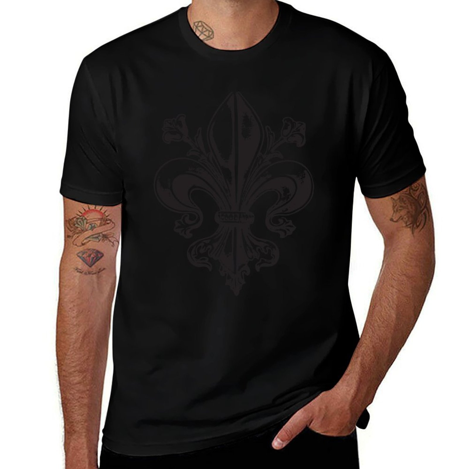 Printing Qc - Camiseta estilo medieval vintage com flor