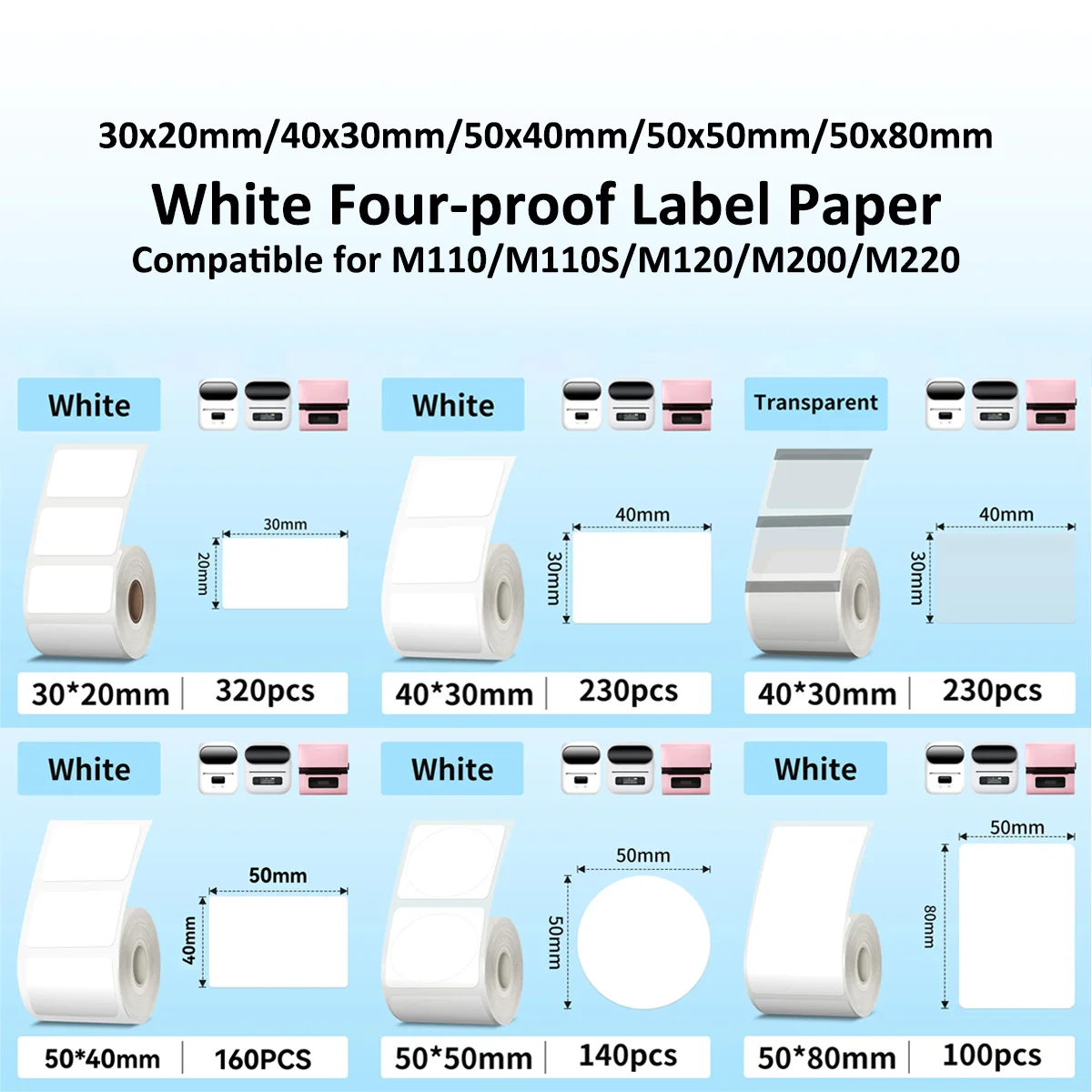 Commercial Label Printing Machine - Etiqueta térmica de papel, etiqueta de