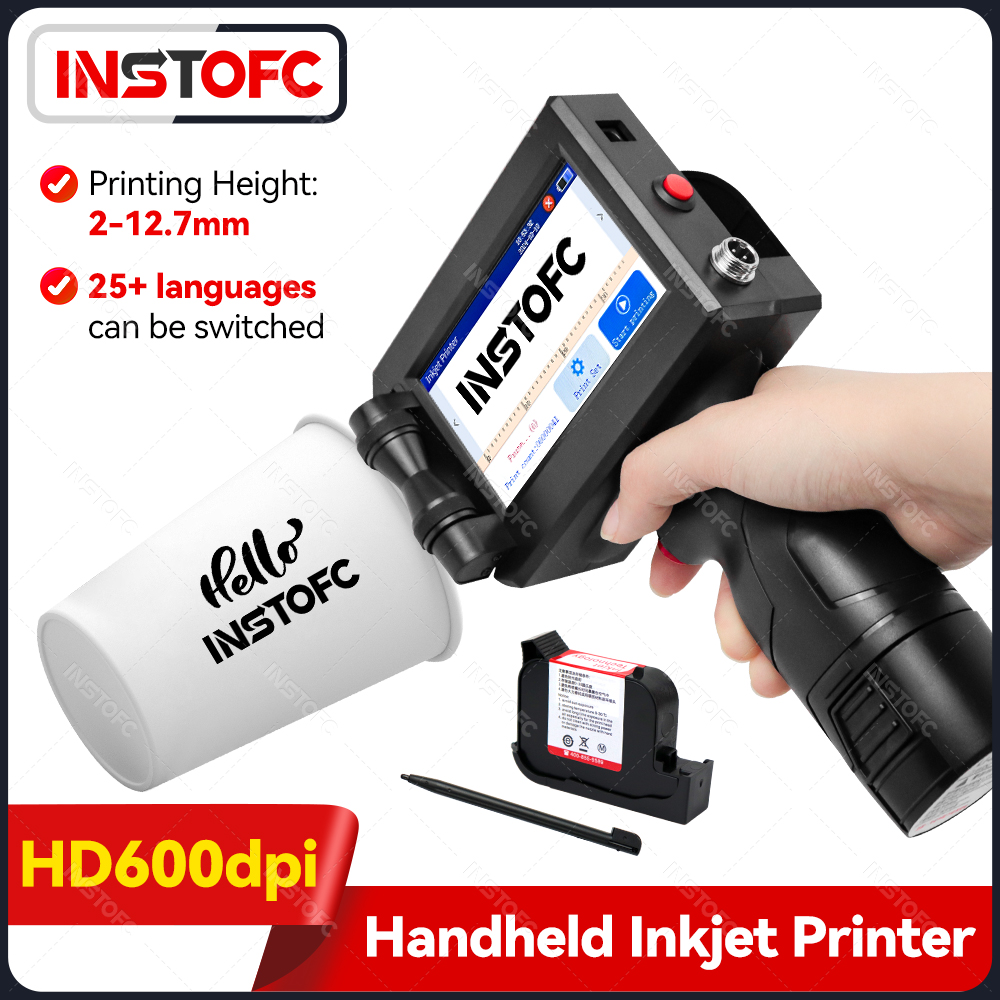 Commercial Printing Types - Impressora jato de tinta portátil, data,
