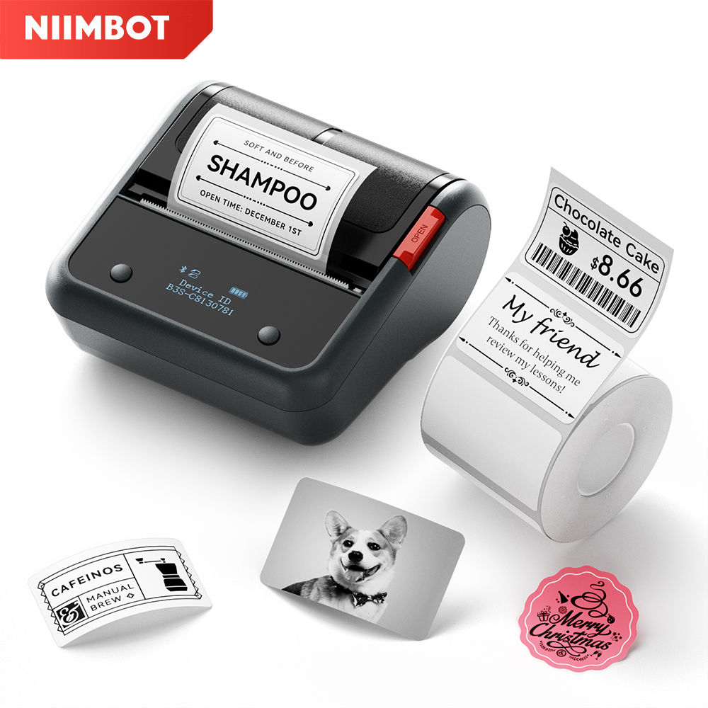 Commercial Label Printing Machine - Niimbot B3S Impressora de Etiquetas Sem