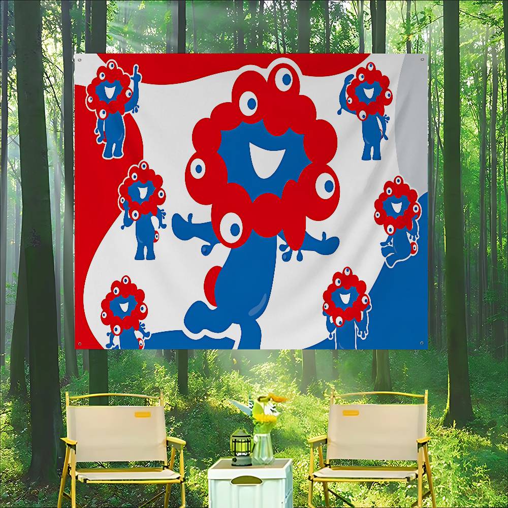 Commercial Printing Company - Bandeira Comercial Myaku Myaku Blue Mascot
