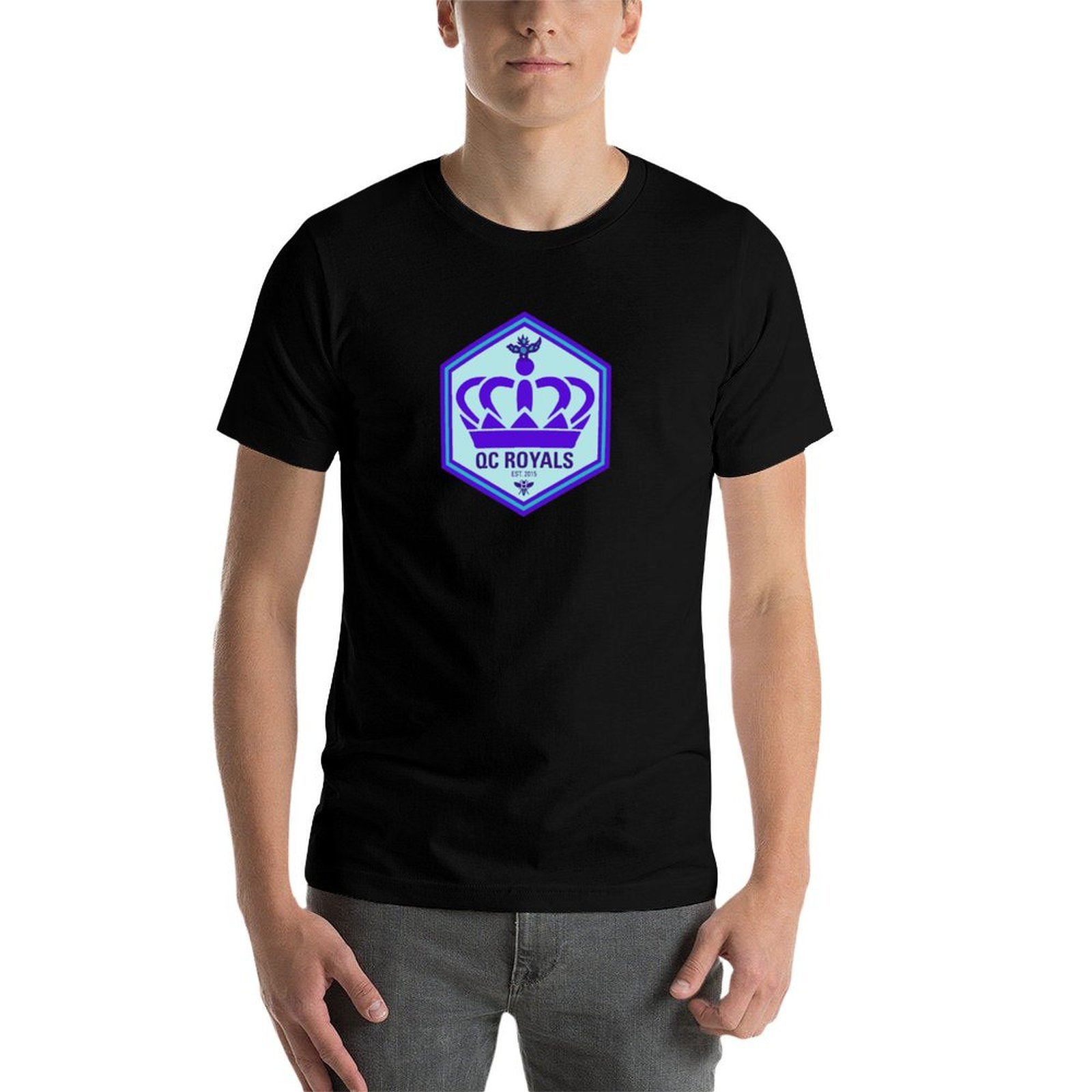 Camiseta com logotipo QC Royal - Printing Qc avaliação e preço