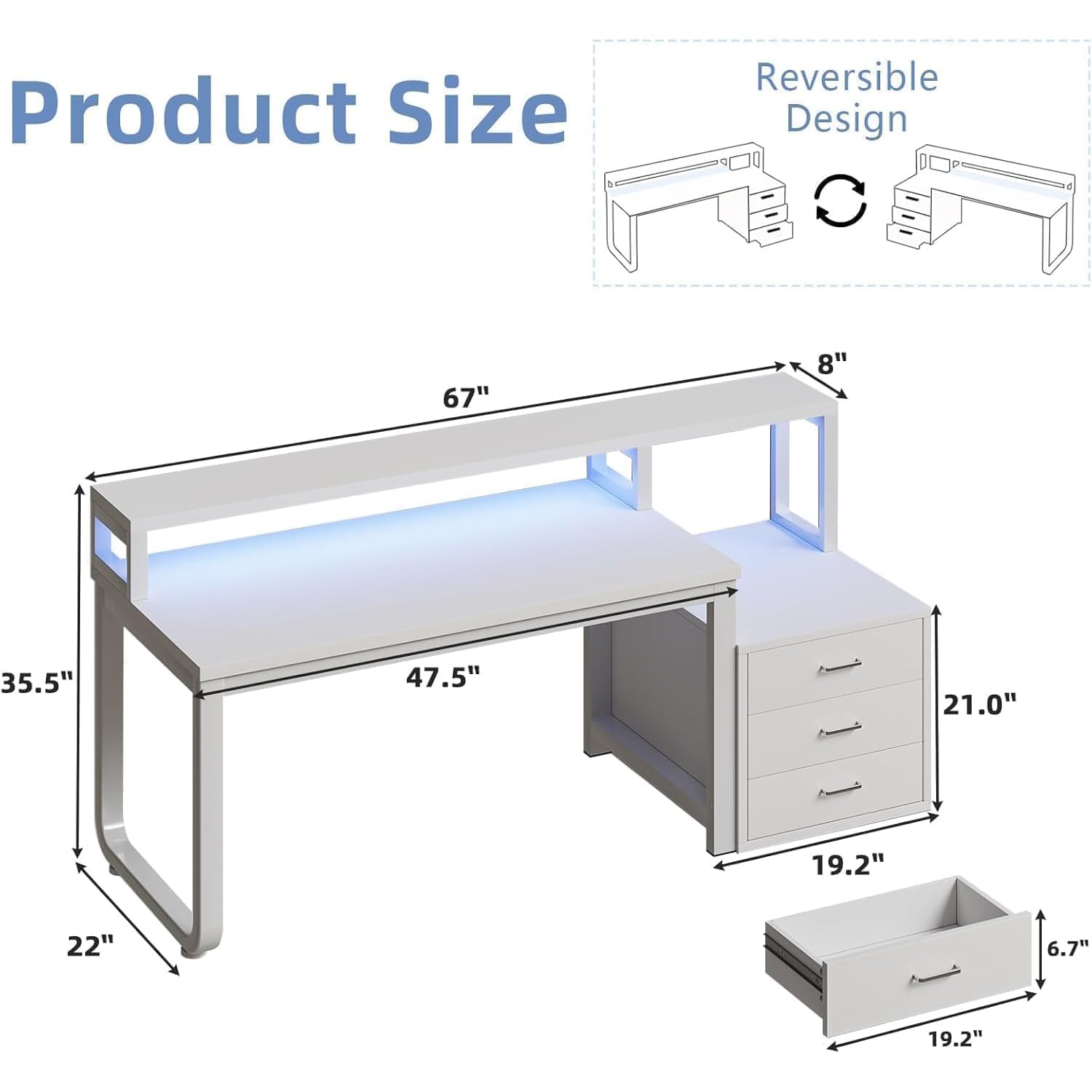 Mesa Branca de 67 Polegadas co - Commercial Printer avaliação e preço