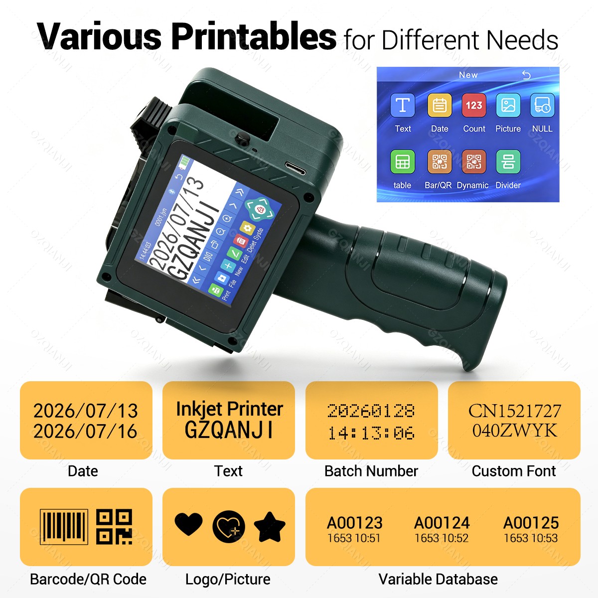 Impressora Mini Inkjet Bluetoo - Commercial Printing Logo avaliação e preço