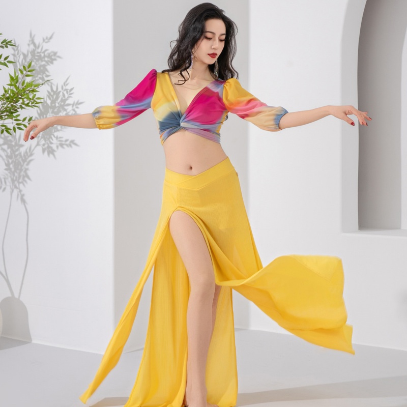 Novo Traje de Dança do Ventre  - Printing Qc avaliação e preço
