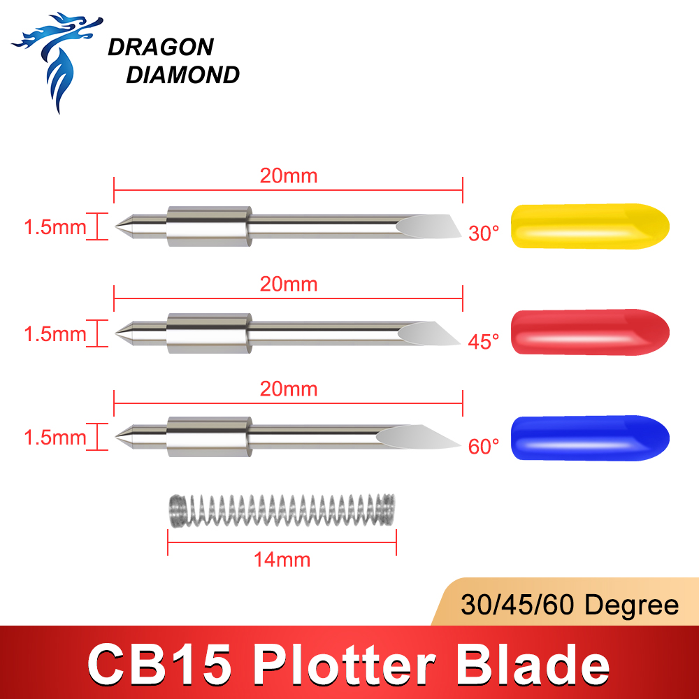 DRAGON DIAMOND 5 PCS 30/45/60  - Cutting Plotter Blade avaliação e preço