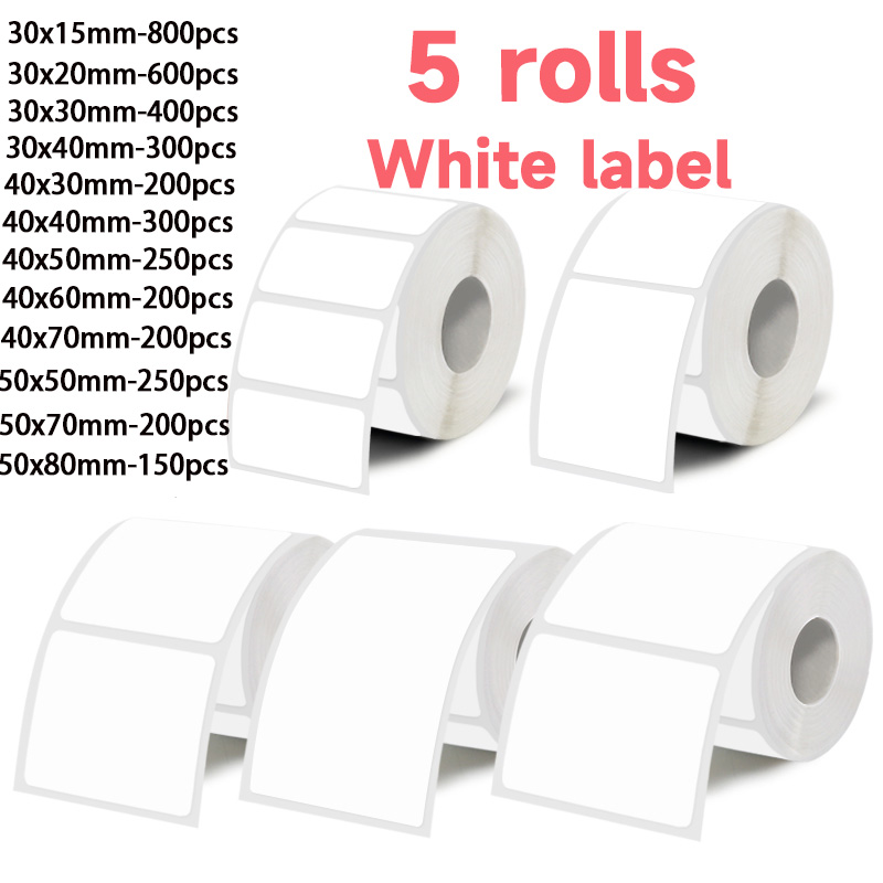 5 rolos de etiquetas adesivas  - Commercial Printer avaliação e preço