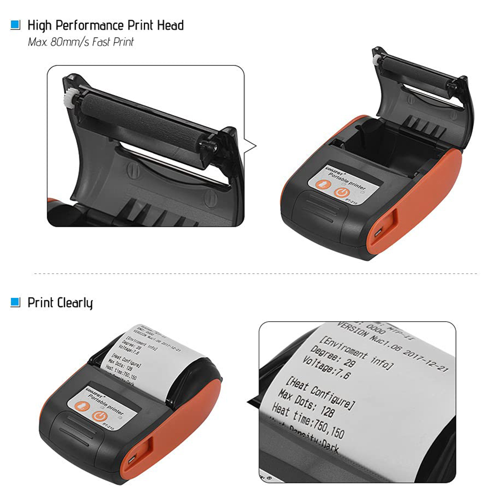 Mini impressora térmica portát - Commercial Label Printing Machine avaliação e preço